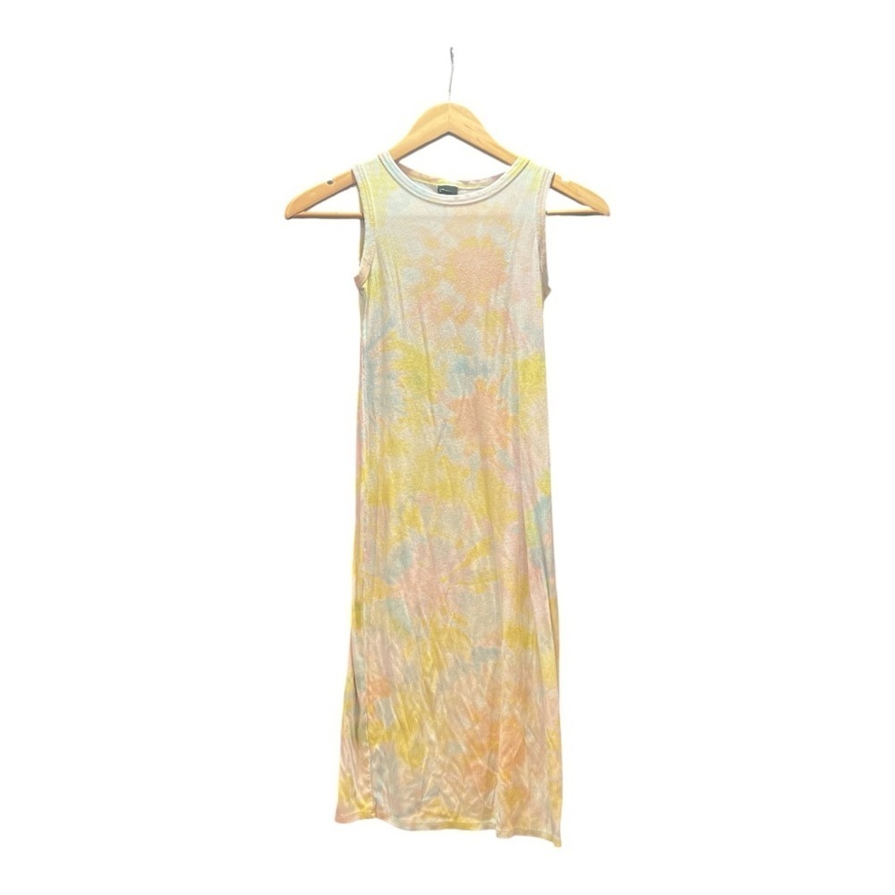 Art Class Pastel Tie-Dye Kids Casual Maxi Dress- small - size 6